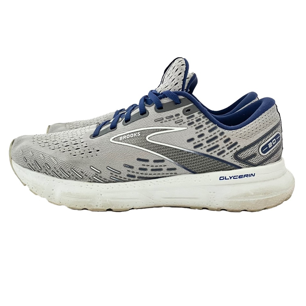 Brooks Glycerin GTS 20 Mens 9.5 D Shoes Gray Running Walking Sneaker